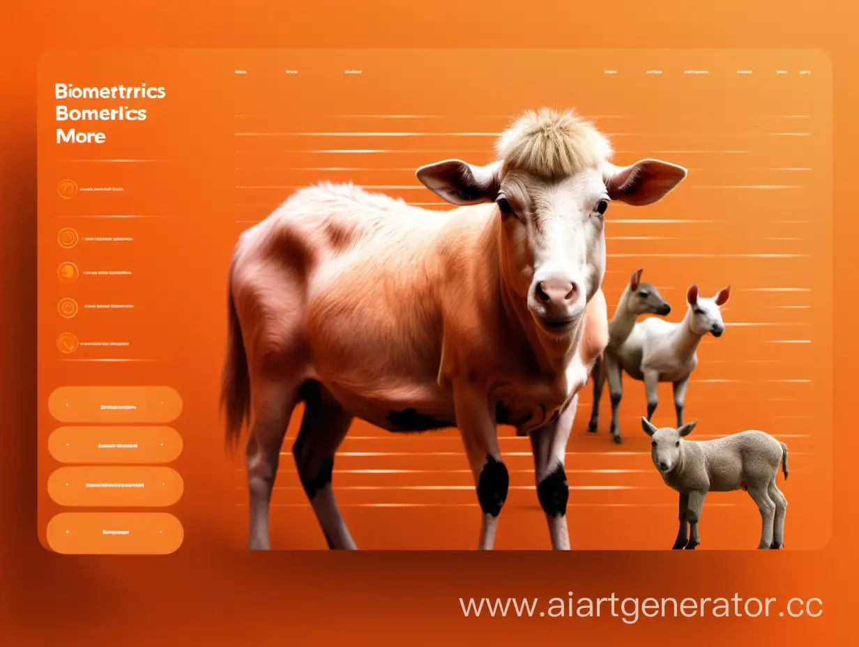 Farm-Animals-in-OrangeToned-Biometric-Harmony