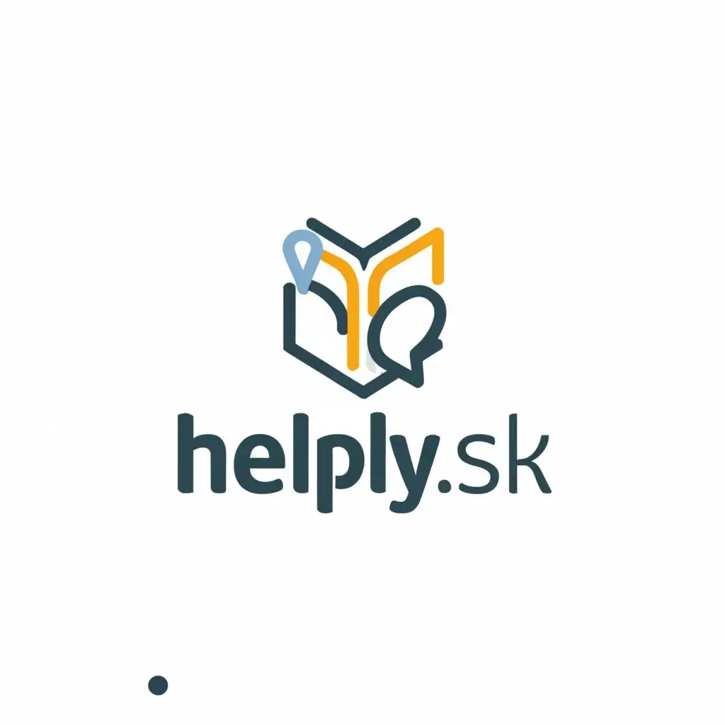 a logo design,with the text "Helpy.sk", main symbol:learning,Minimalistic,be used in Education industry,clear background