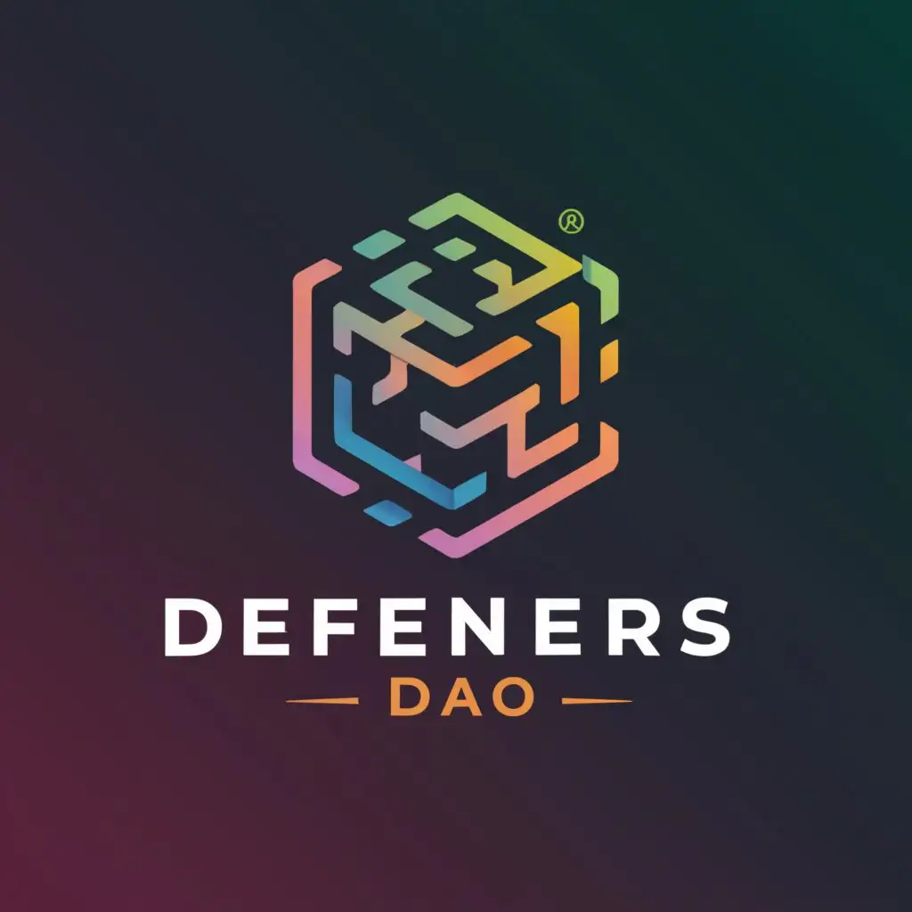 a logo design,with the text "Defenders Dao", main symbol:a logo for web3 based blockchain discord server, the server contains member who are into the web3 security, the server contains resources to learn about web3 security, collaborate with other web3 researchers and more,Moderate,be used in Technology industry,clear background