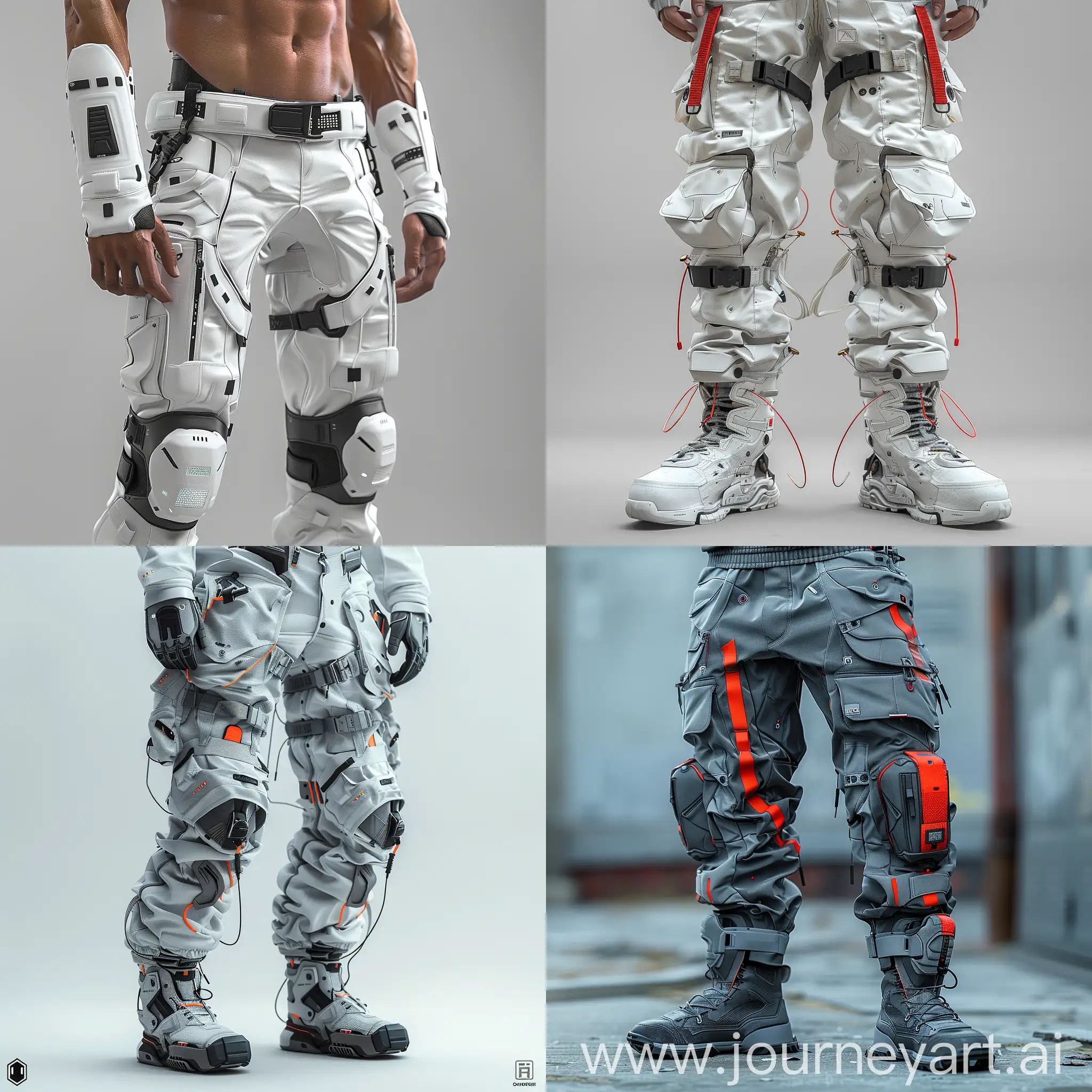 Ultra-modern futuristic male pants, ultramodern futuristic male pants, octane render --stylize 1000