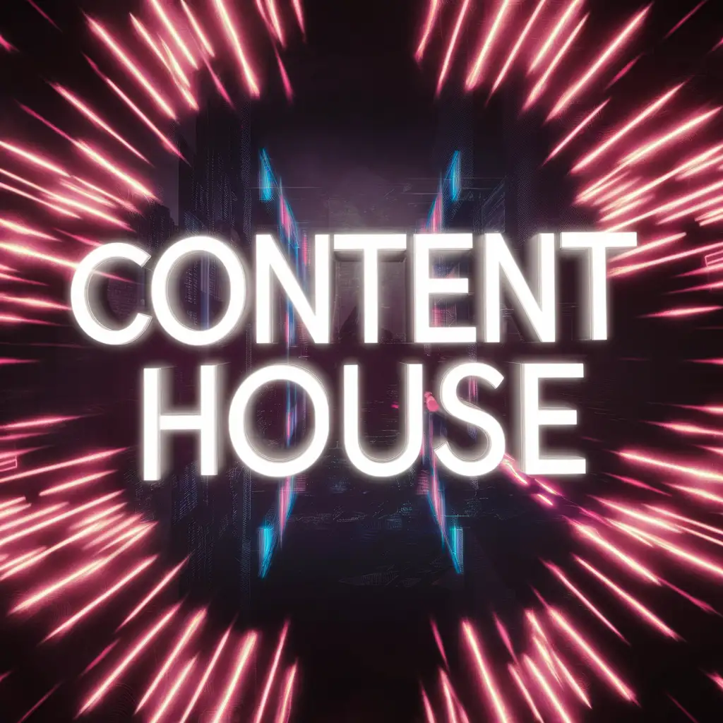 Vibrant-Neon-Sign-Illuminating-the-Content-House