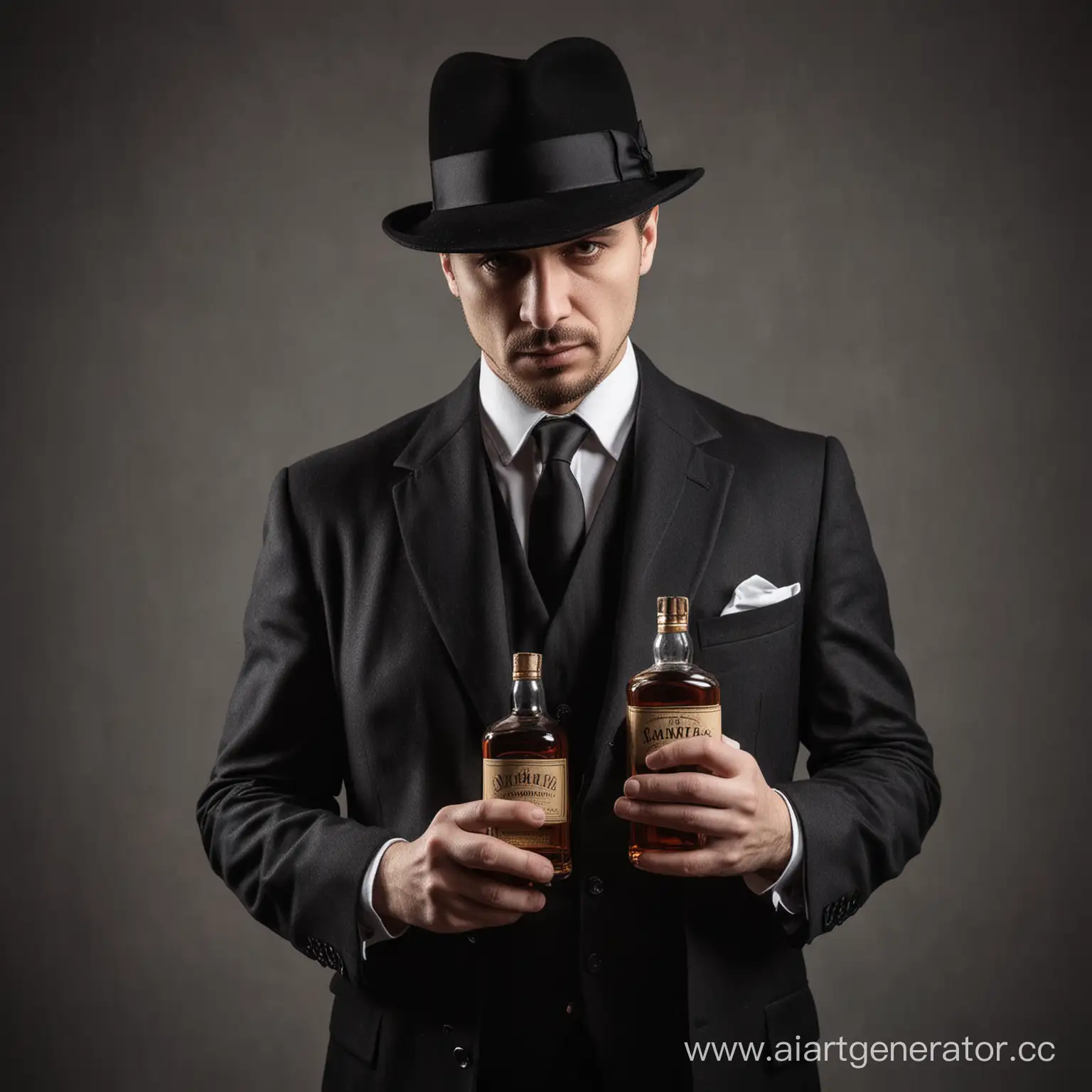 Mafia-Boss-with-Whiskey-Bottle-in-Hand