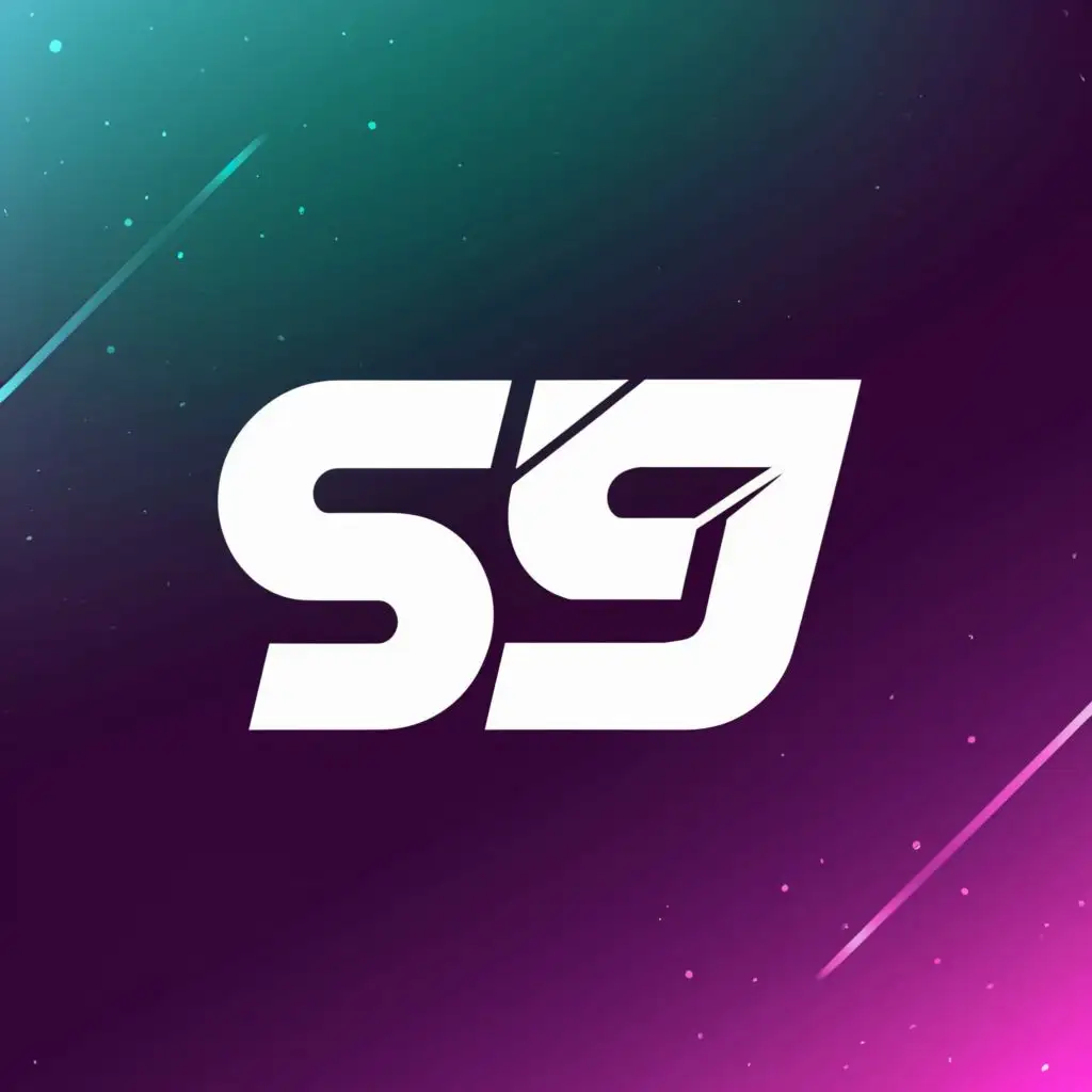 LOGO-Design-for-SIMJOY-Gaming-Purple-Futuristic-SJ-Lettering-on-White-Background