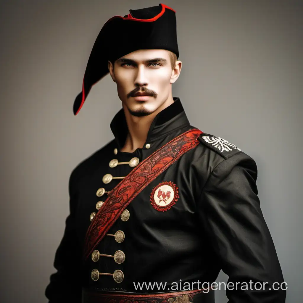 Sensual-and-Passionate-Cossack-Youth-Portrait