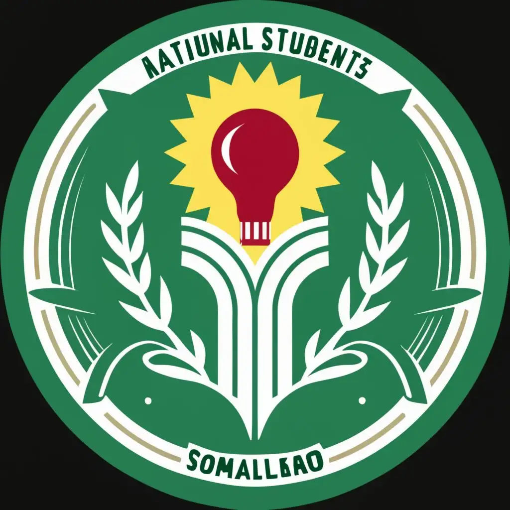 logo, Education, with the text "National Students Union Somaliland", typography, be used in Education industry