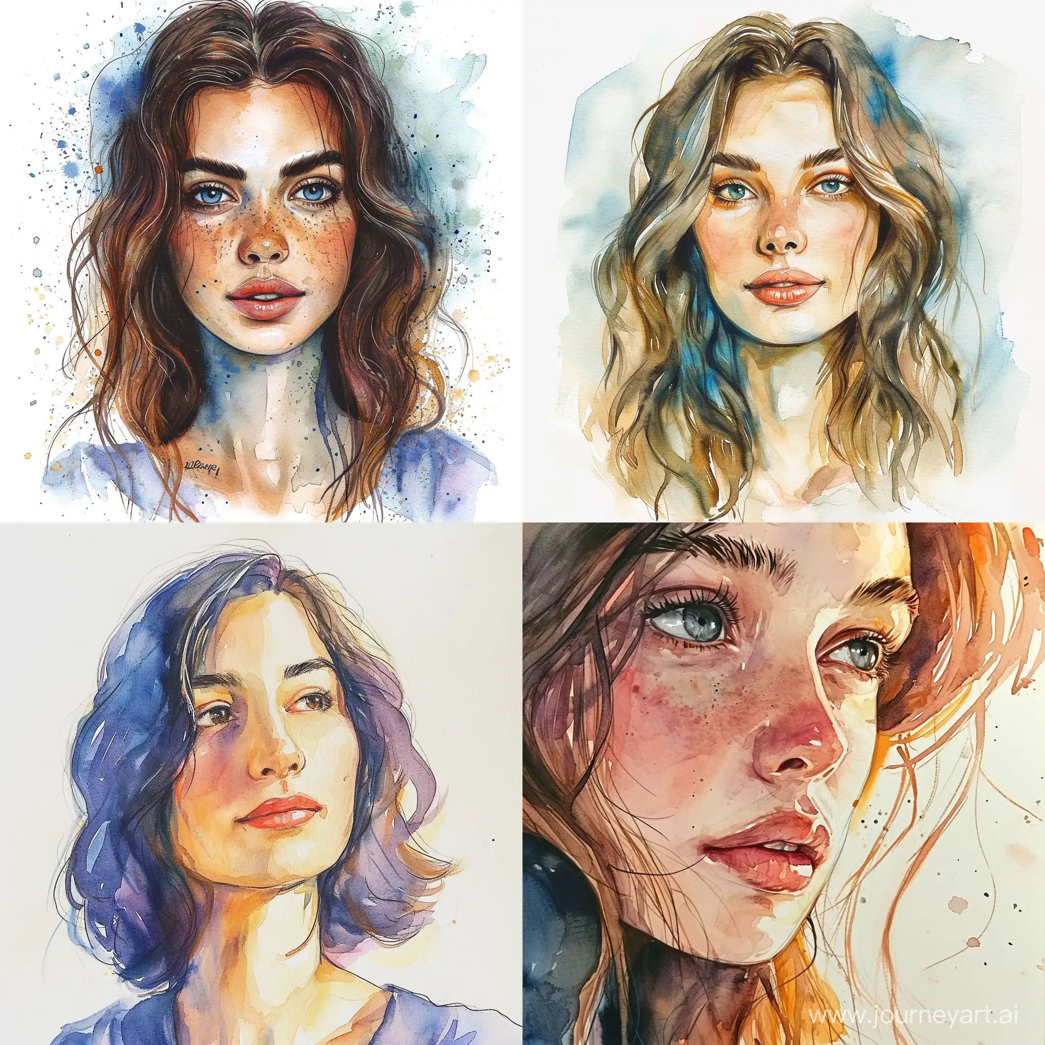 Watercolor-Portrait-with-Vibrant-Colors-and-Unique-Composition