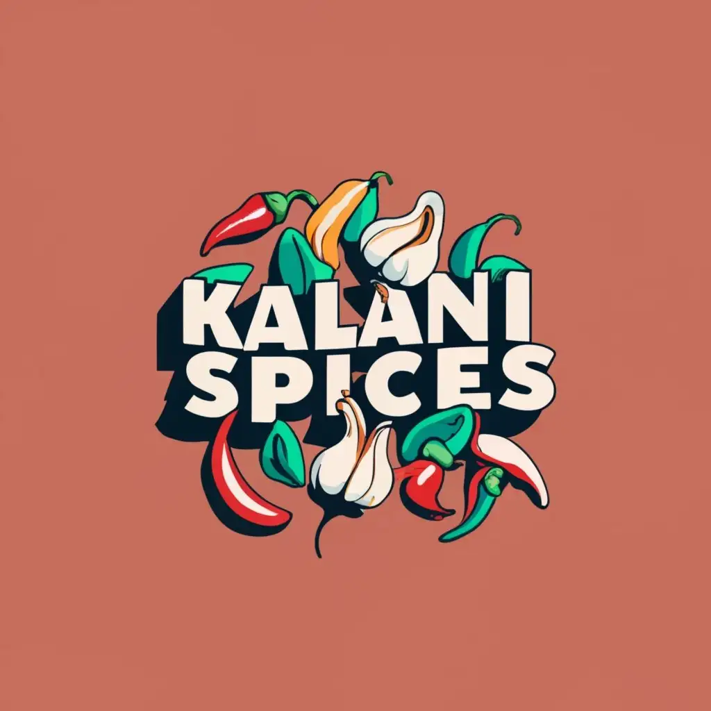 LOGO Design for Kalani Spices Vibrant Hot Peppers Fresh Greens and Bold ...