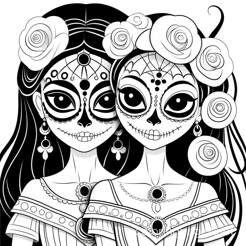 Catrina-Coloring-Page-Simplified-Line-Art-for-Easy-Child-Coloring