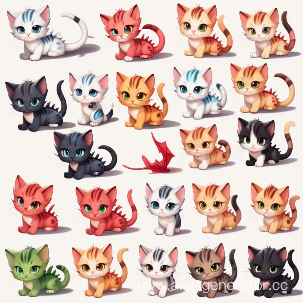 Adorable-DragonLike-Kittens-Expressing-a-Range-of-Emotions