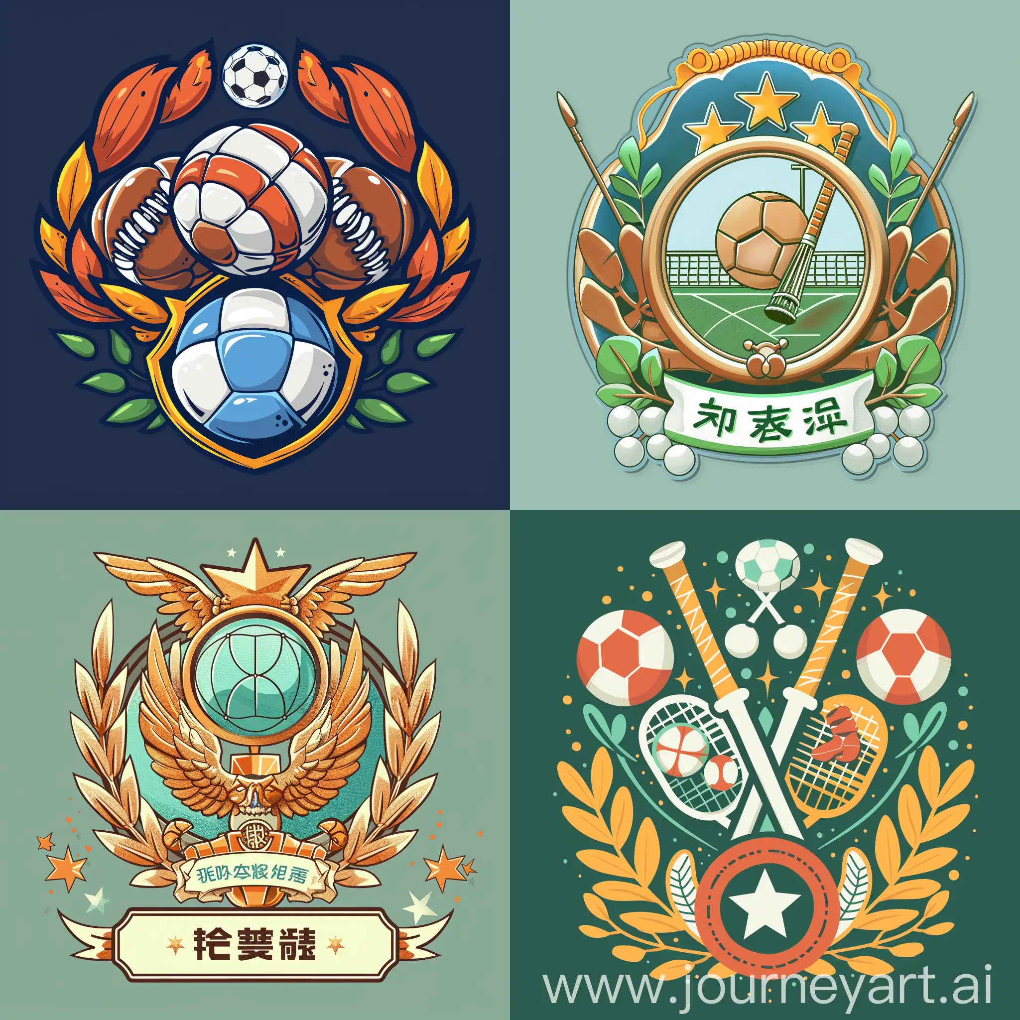 Elementary-School-Sports-Meeting-Badge-Dynamic-Youthful-and-Timeless