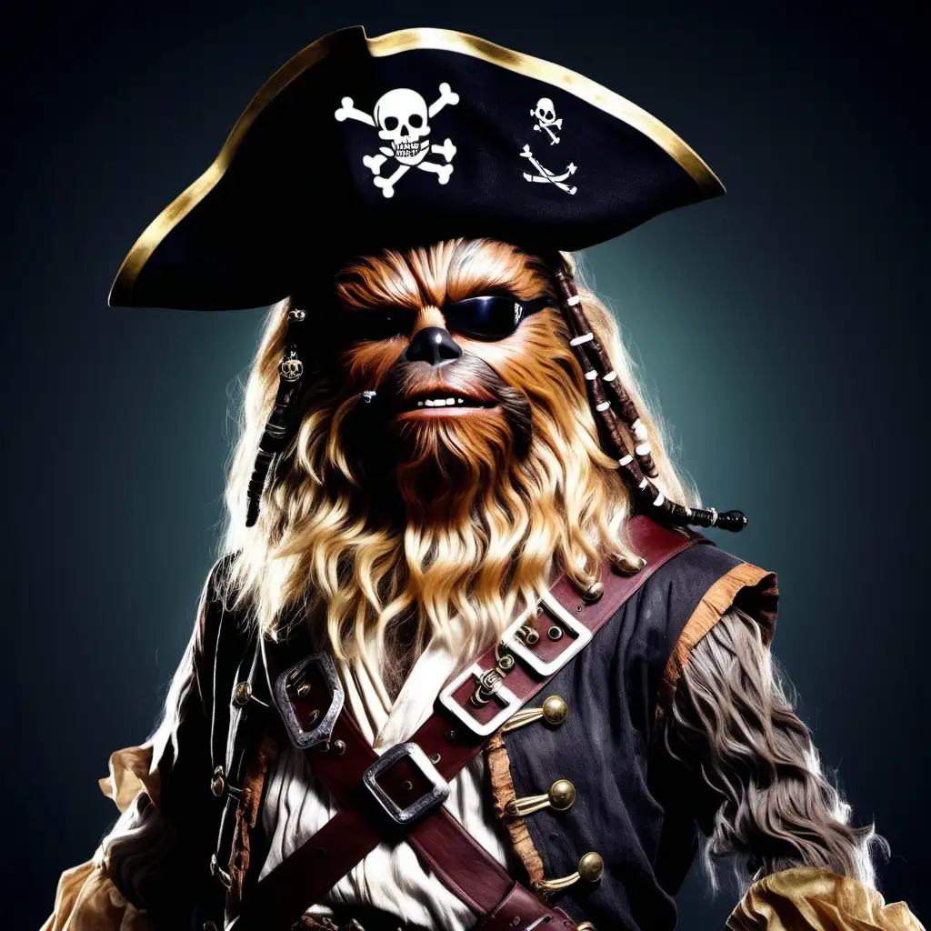 Chewbacca Pirate Cosplay Wookiee Dons Swashbuckling Attire
