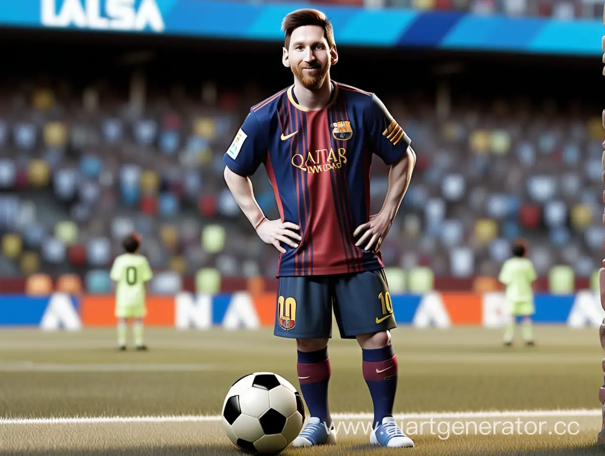 Lionel-Messi-Poses-with-Soccer-Ball-in-Bright-and-Joyful-Portrait