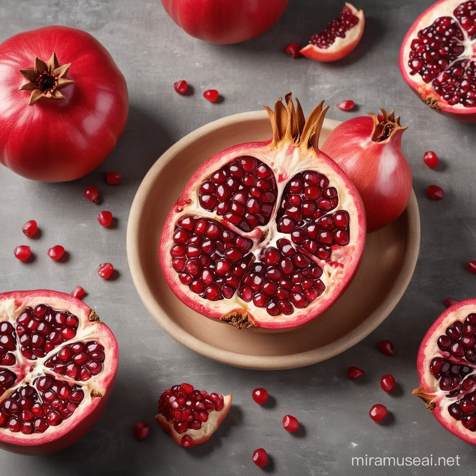 create an ad from pomegranate without text