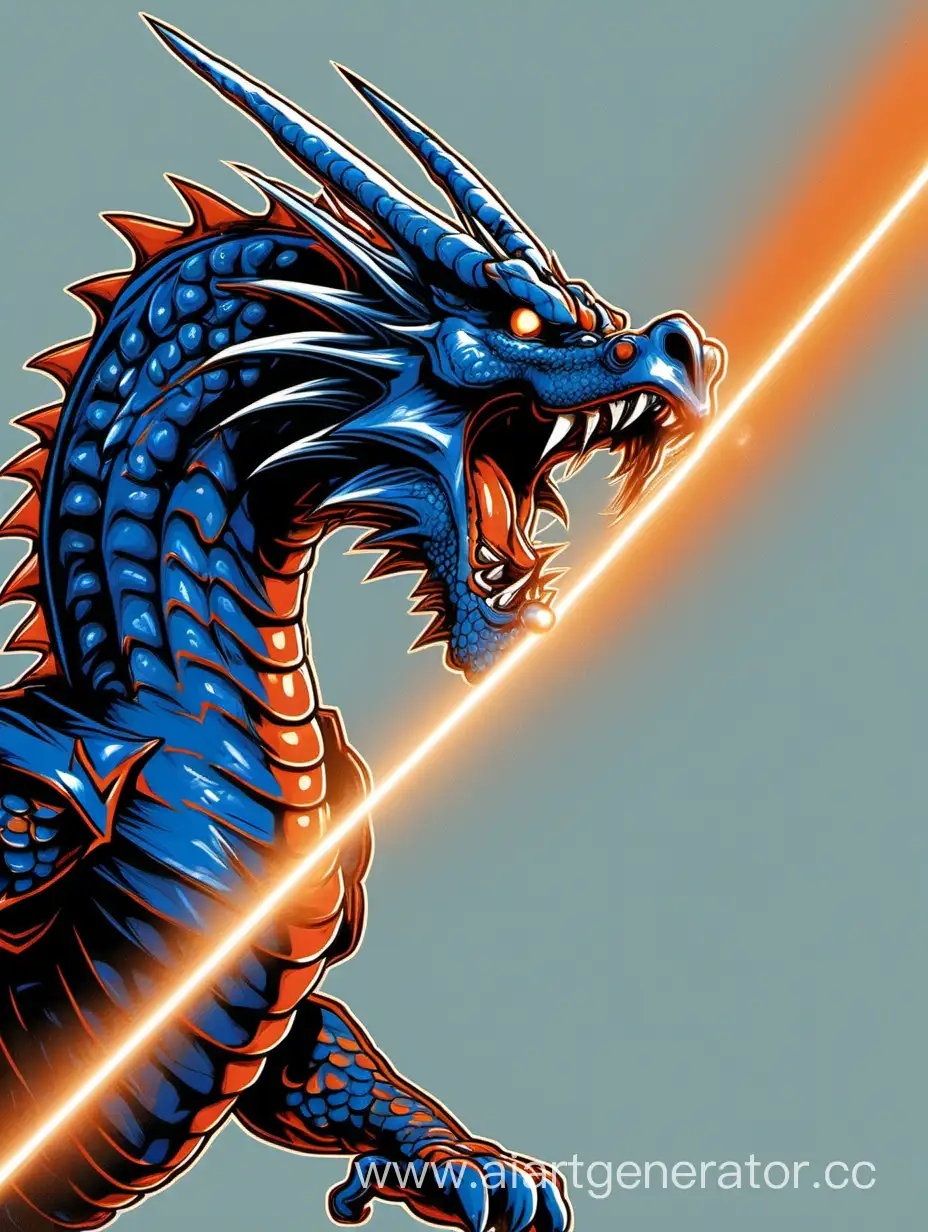 Majestic-Blue-Dragon-Unleashes-Fiery-Orange-Laser