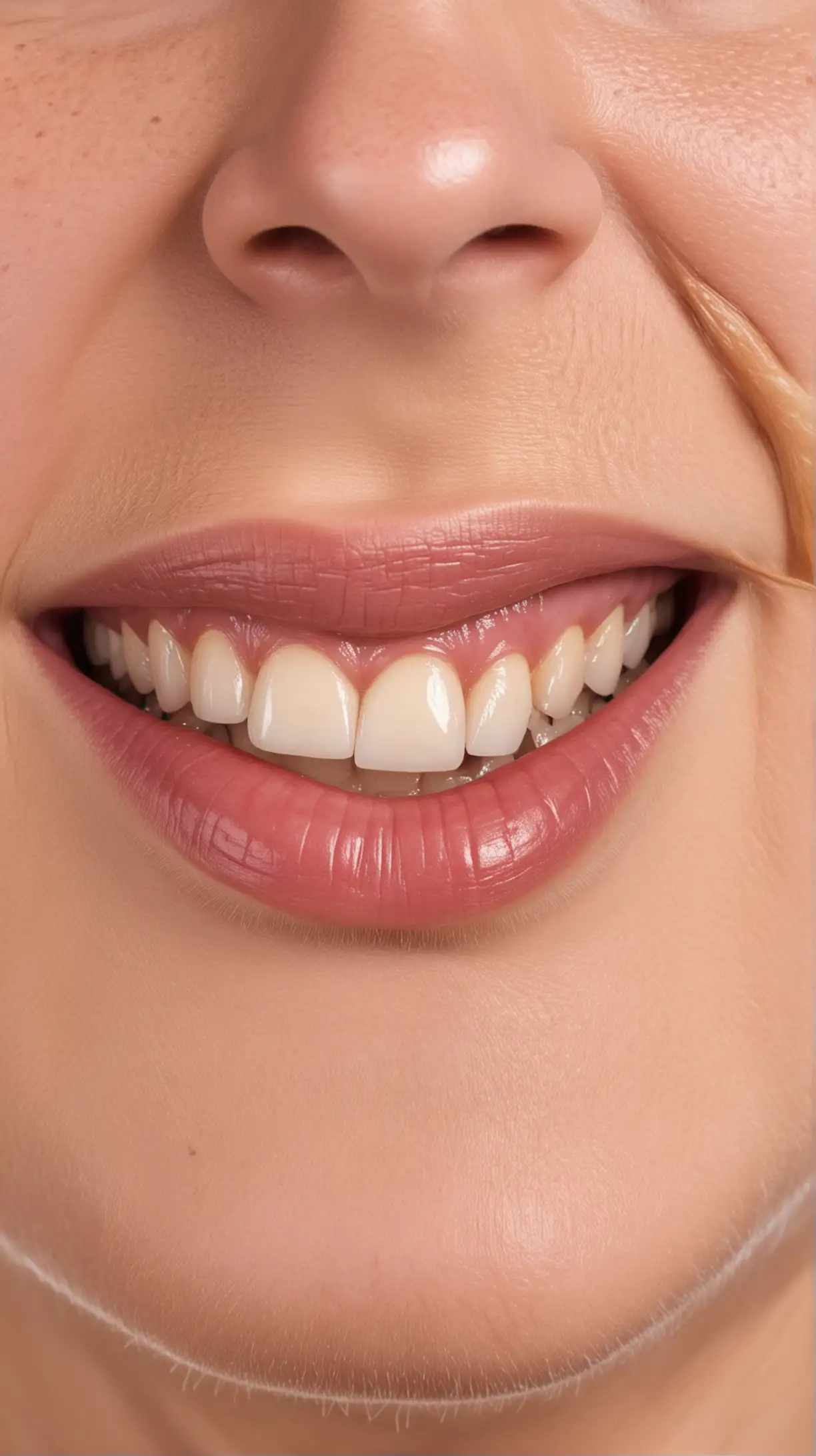 Quirky Smile with Crooked Tooth Closeup