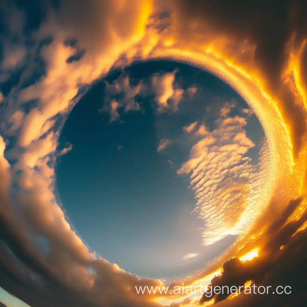 Vibrant-Sunset-Sky-with-Circular-Cloud-Formation