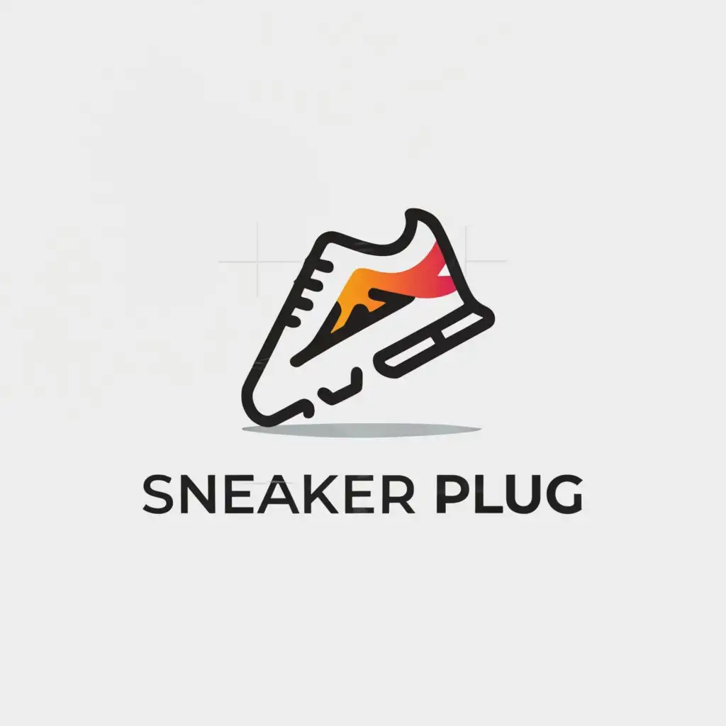 a logo design,with the text "Sneaker Plug", main symbol:sneaker,Moderate,be used in Sports Fitness industry,clear background