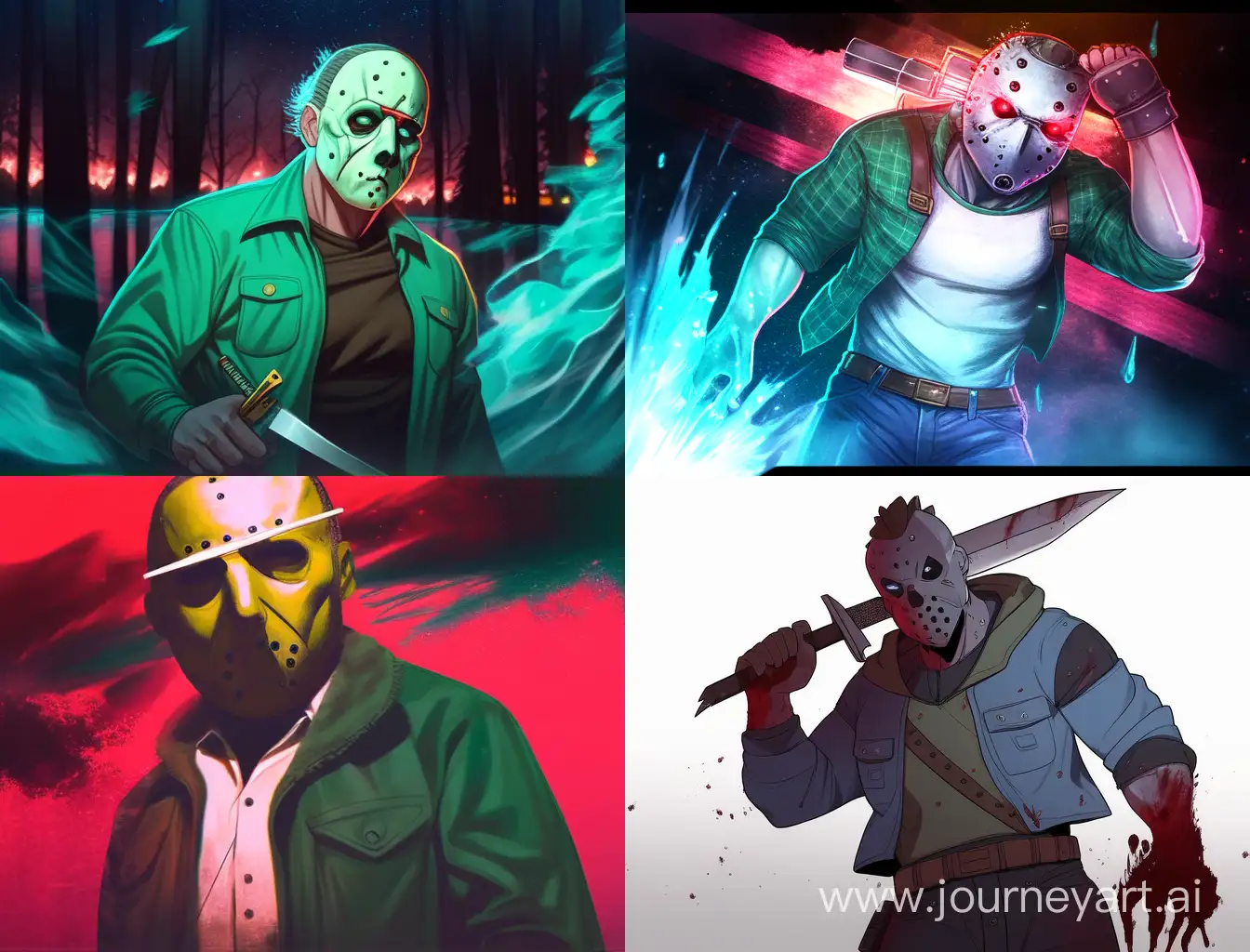 Jason-Voorhees-Breaking-Bad-Style-Artwork-with-Vibrant-Colors