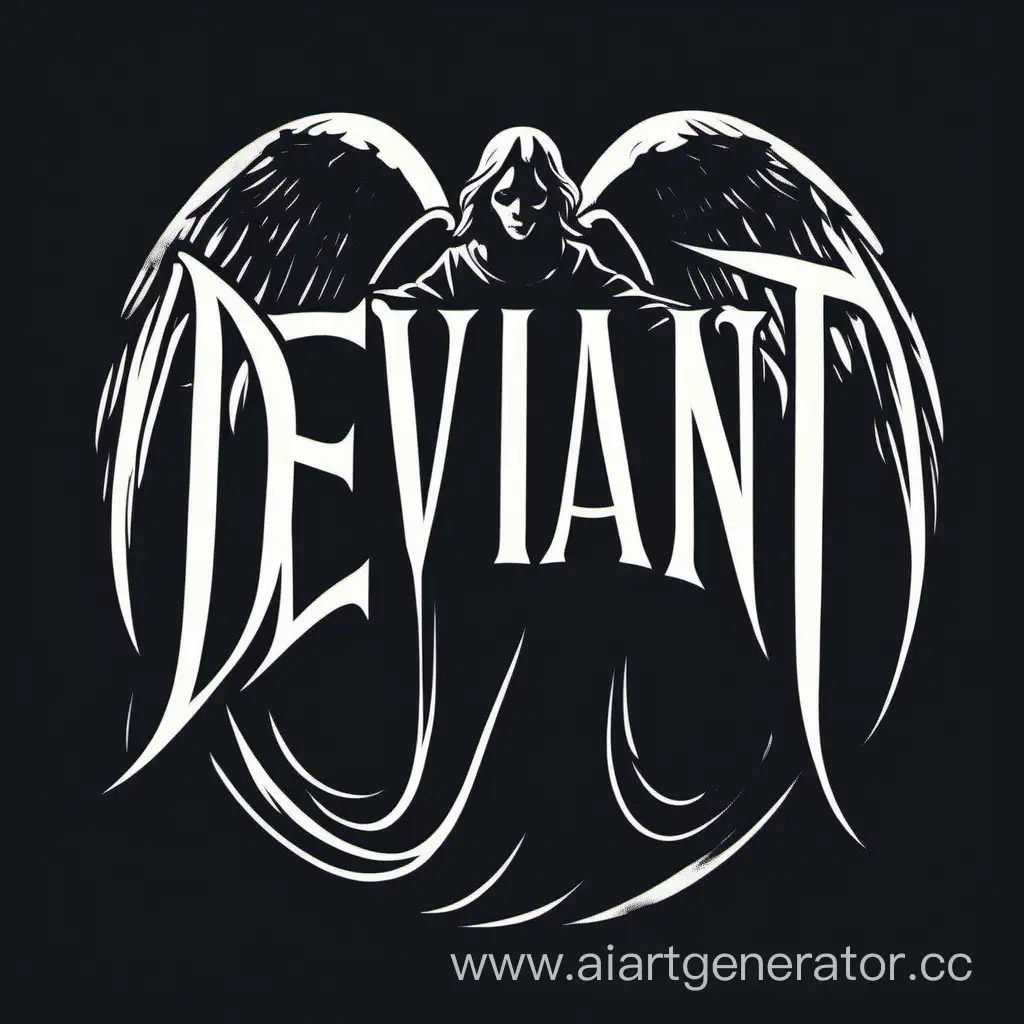 Minimalistic-Dark-Angel-Logo-Evoking-Fear-of-Imminent-Death