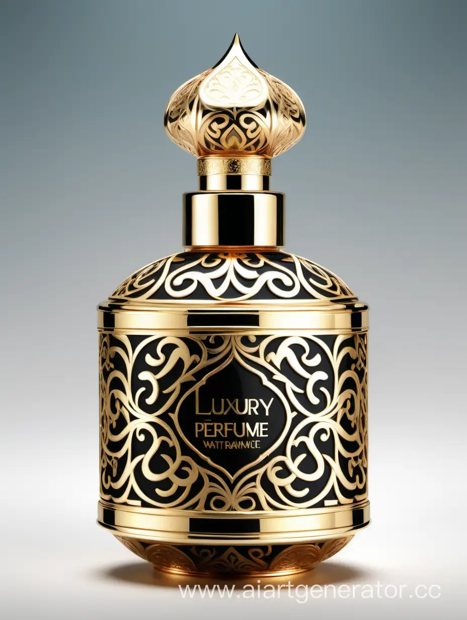 Luxury-Arabic-Calligraphy-Perfume-with-Ornamental-Double-Height-Cap