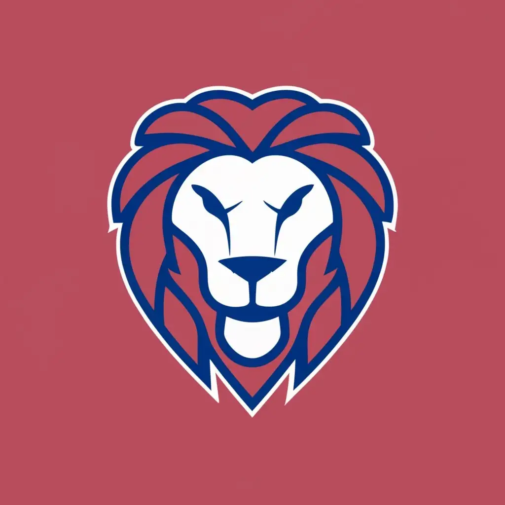 LOGO-Design-For-Comparison-Striking-Lion-Emblem-in-Bold-Blue-and-Red-Typography