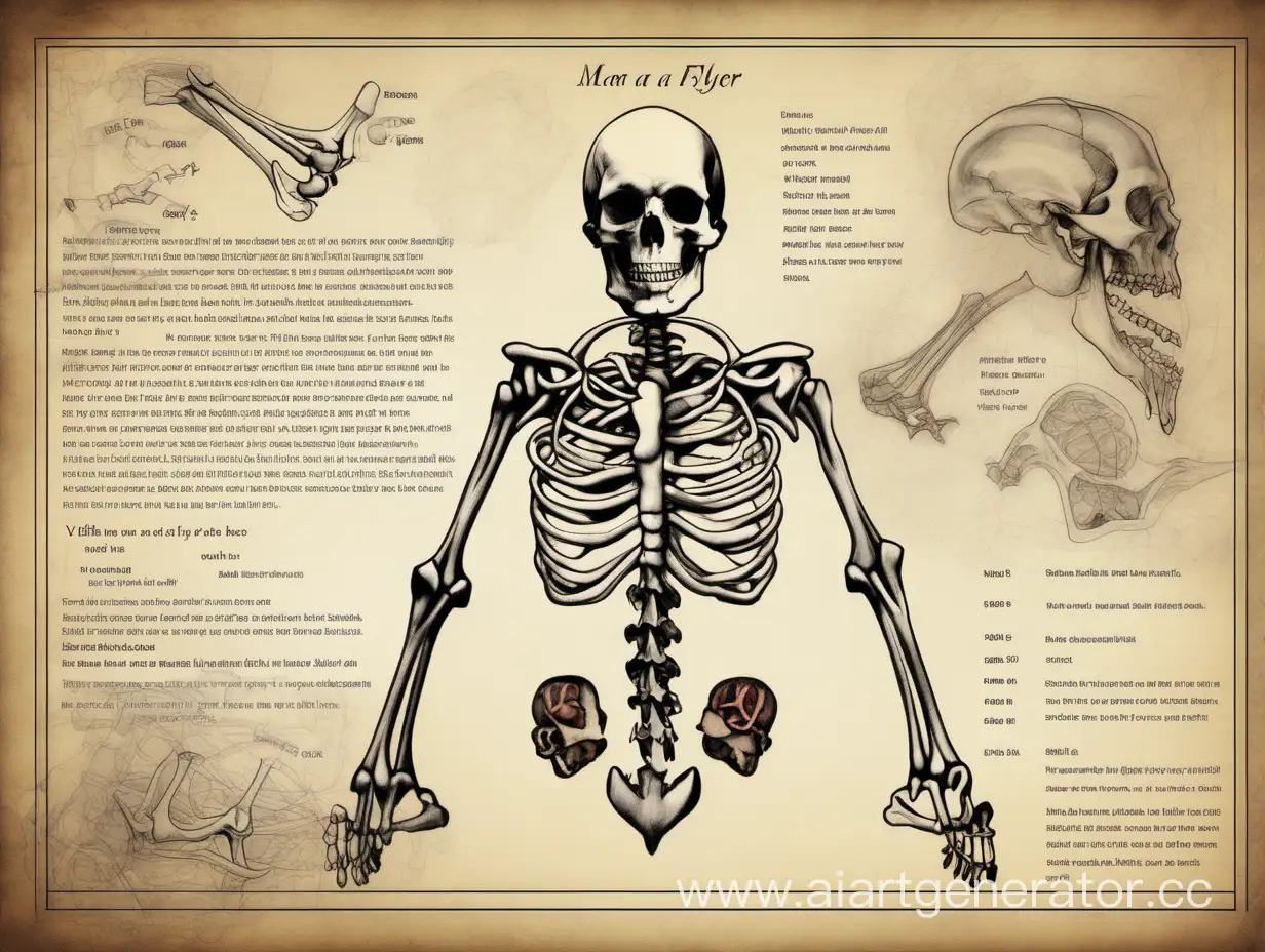 Draw me a flyer for sale on vellum, with a healthcare theme, with the addition of the Bones fraction.