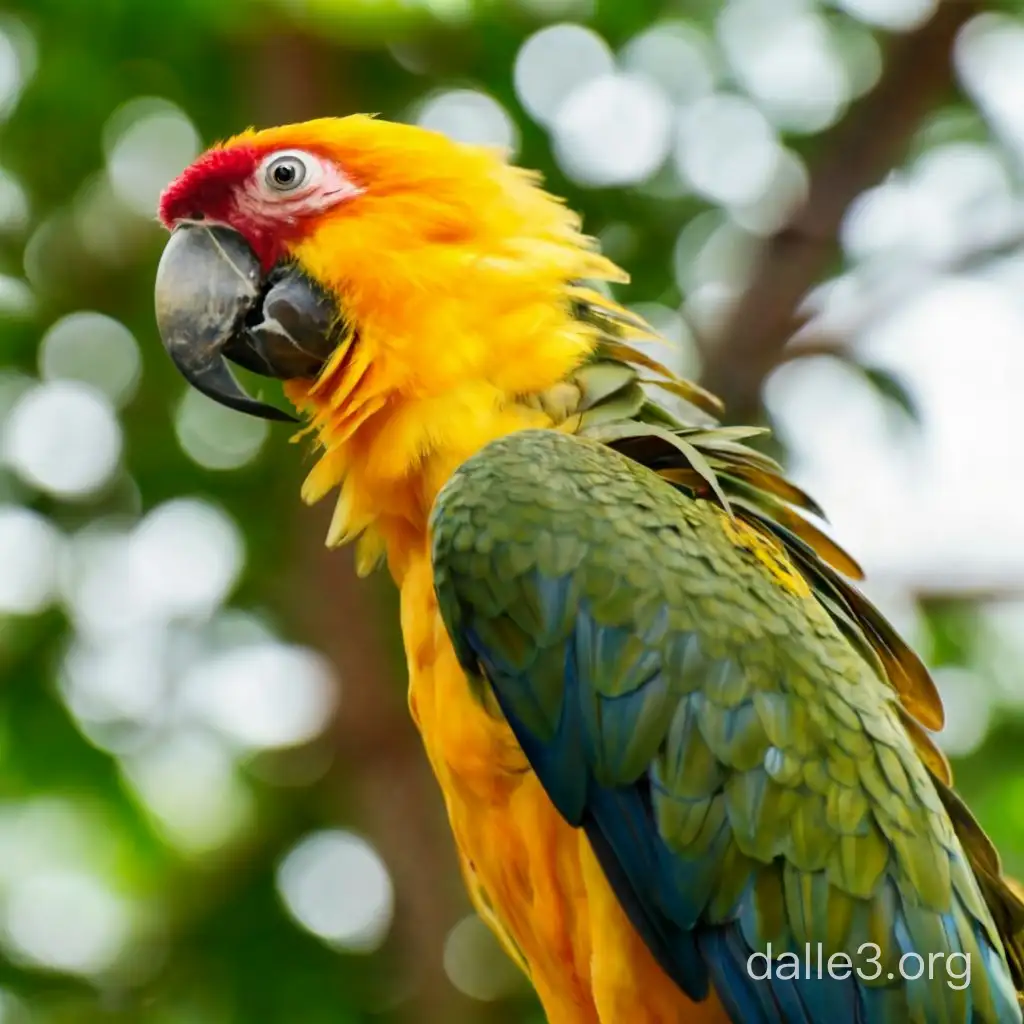 Parrots are one of the few bird species that can "dance". They often use their body and head movements to dance to music or through stimulation provided by their owners. 