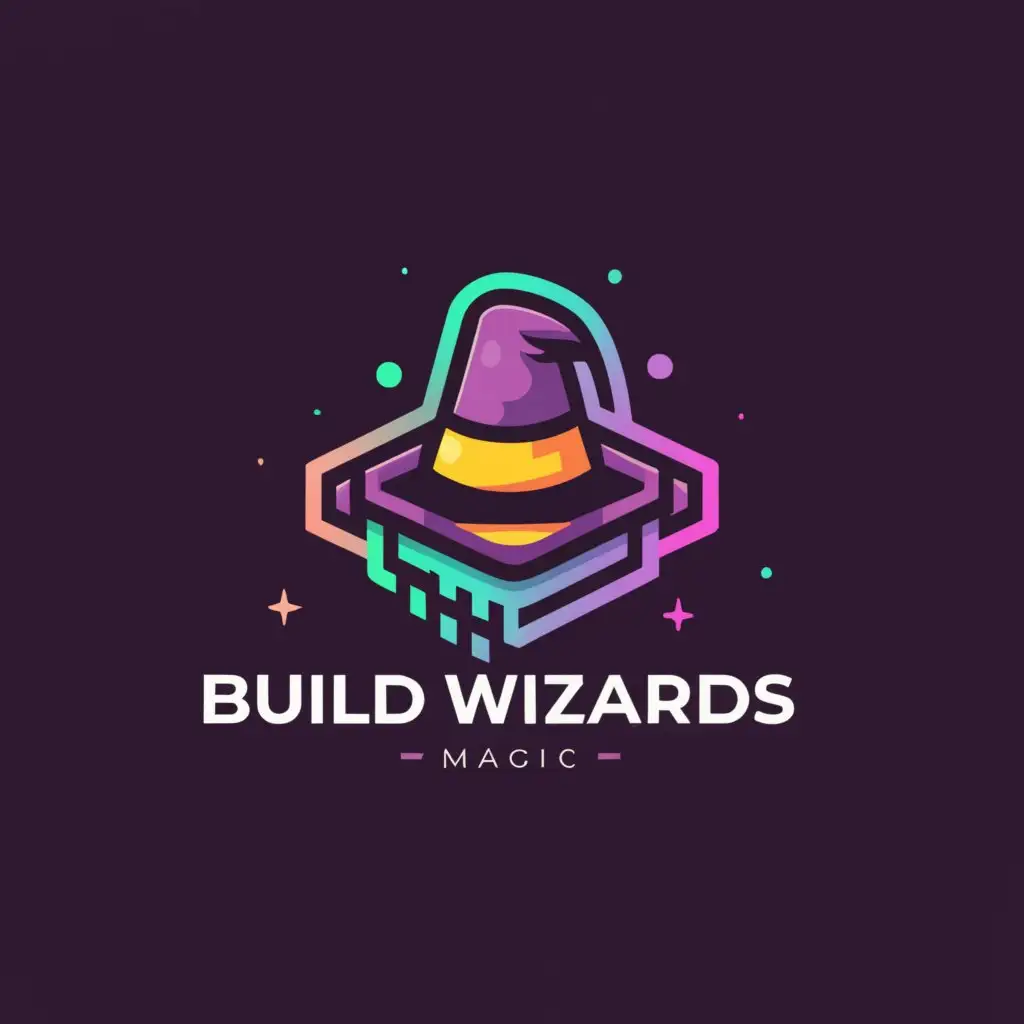 a logo design,with the text "Build Wizards", main symbol:Processor Chip,Moderate,be used in Retail industry,clear background