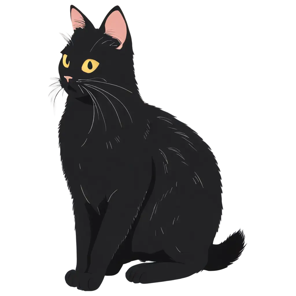 Adorable-PNG-Cat-Illustration-Enhance-Your-Content-with-HighQuality-Feline-Charm