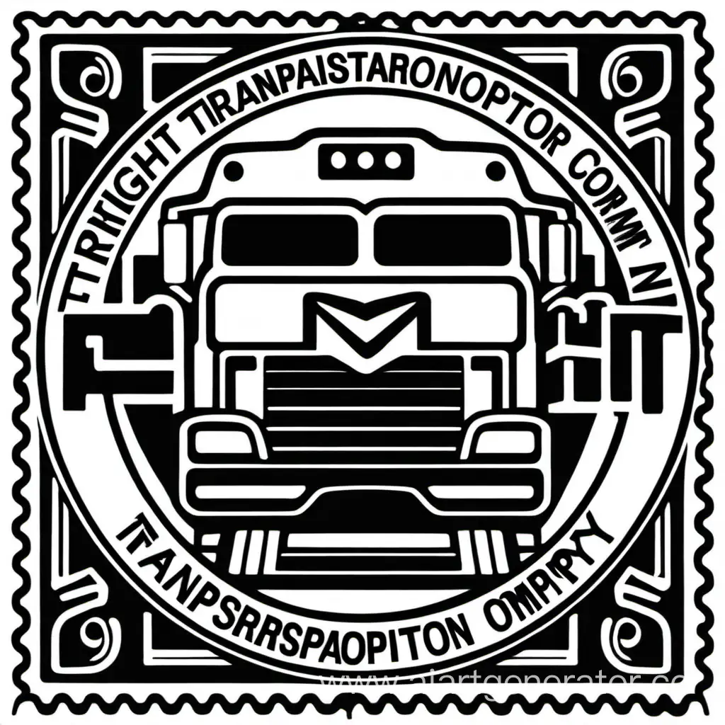 Transportation-Company-Freight-Form-Stamp-Logo