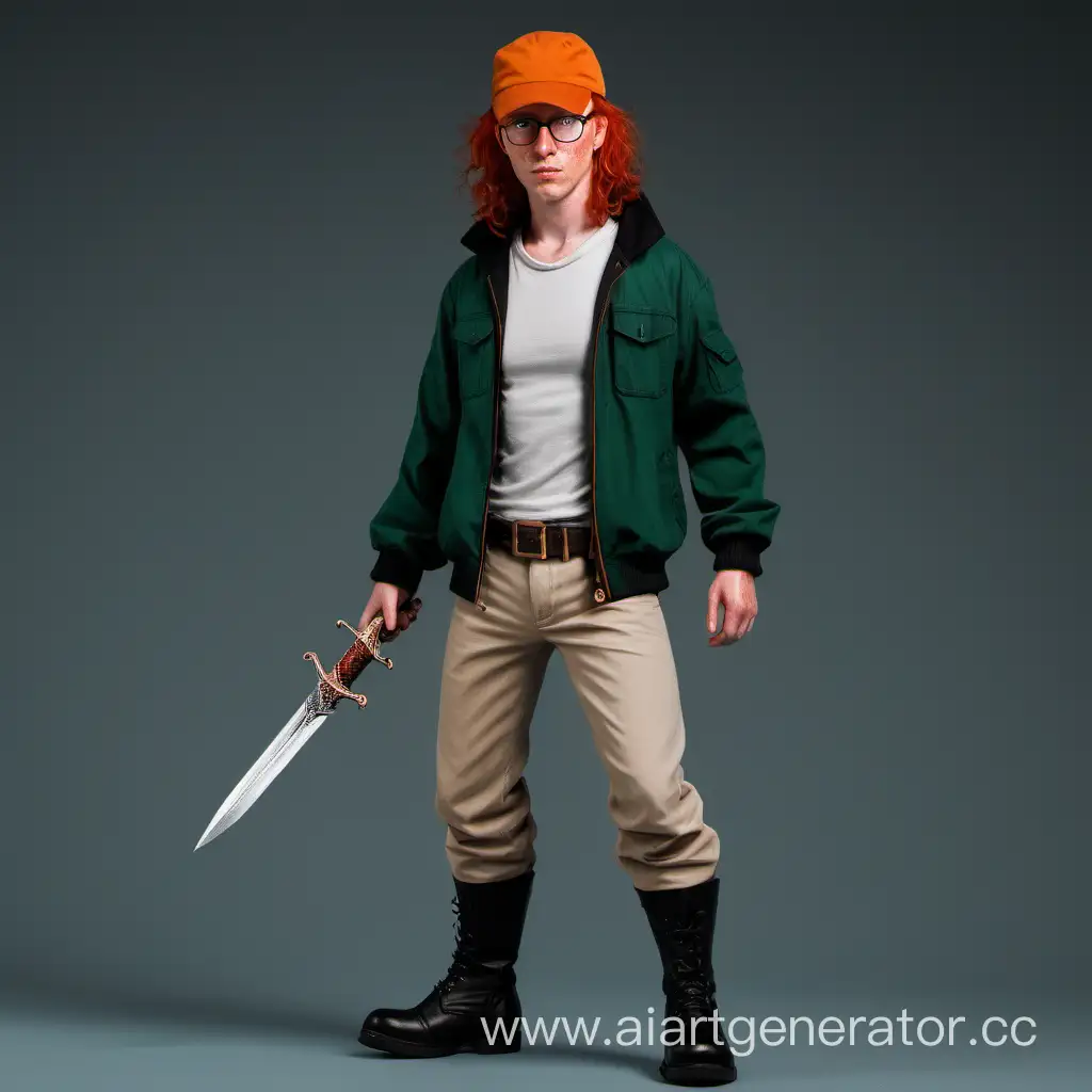 RedHaired-Man-with-Dagger-in-Dark-Green-Jacket-and-Glasses