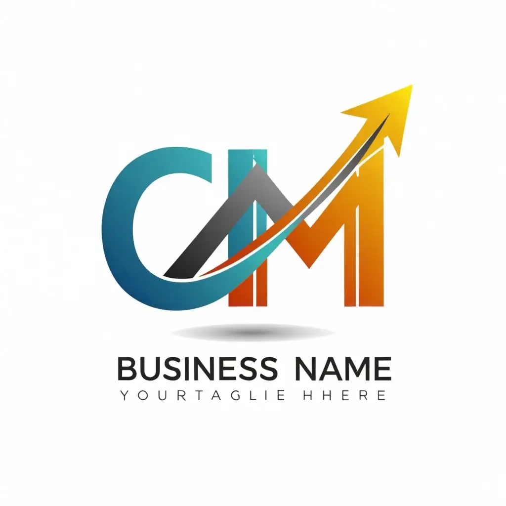 logo, business success., with the text "cm", typography, be used in Technology industry