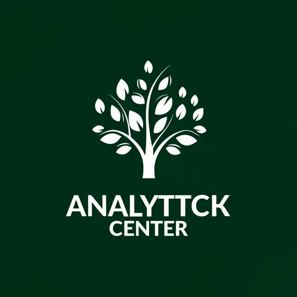 a logo design,with the text "analytical center", main symbol:Lipetsk linden,Moderate,be used in Nonprofit industry,clear background