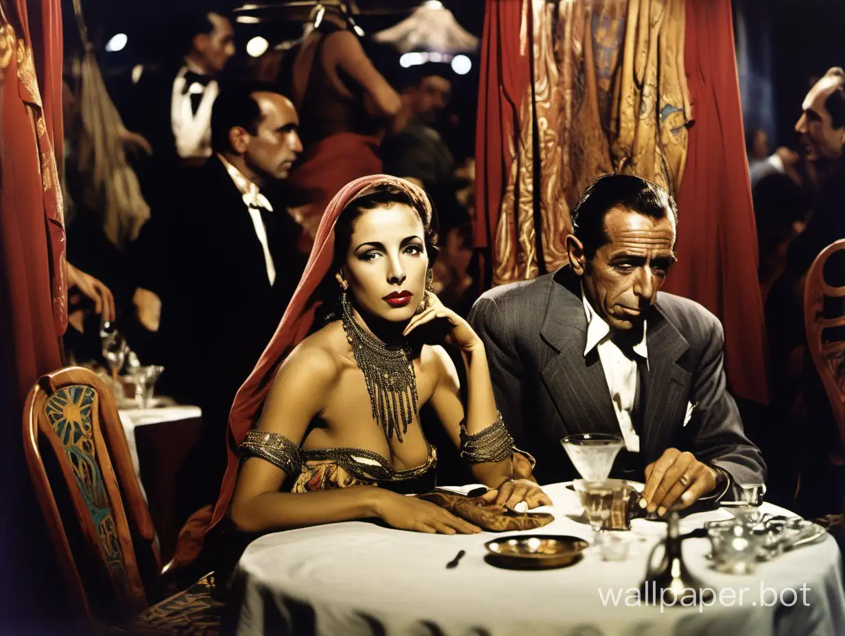 Humphrey-Bogart-Enchants-Moroccan-Nightclub-with-Mesmerizing-Belly-Dancer