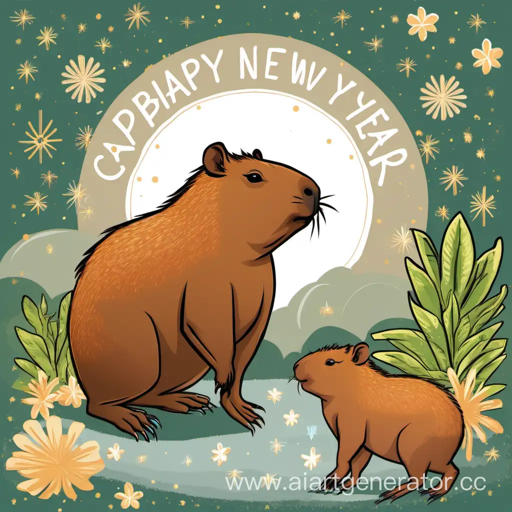 Capybara-Celebrates-New-Year-in-Festive-Style