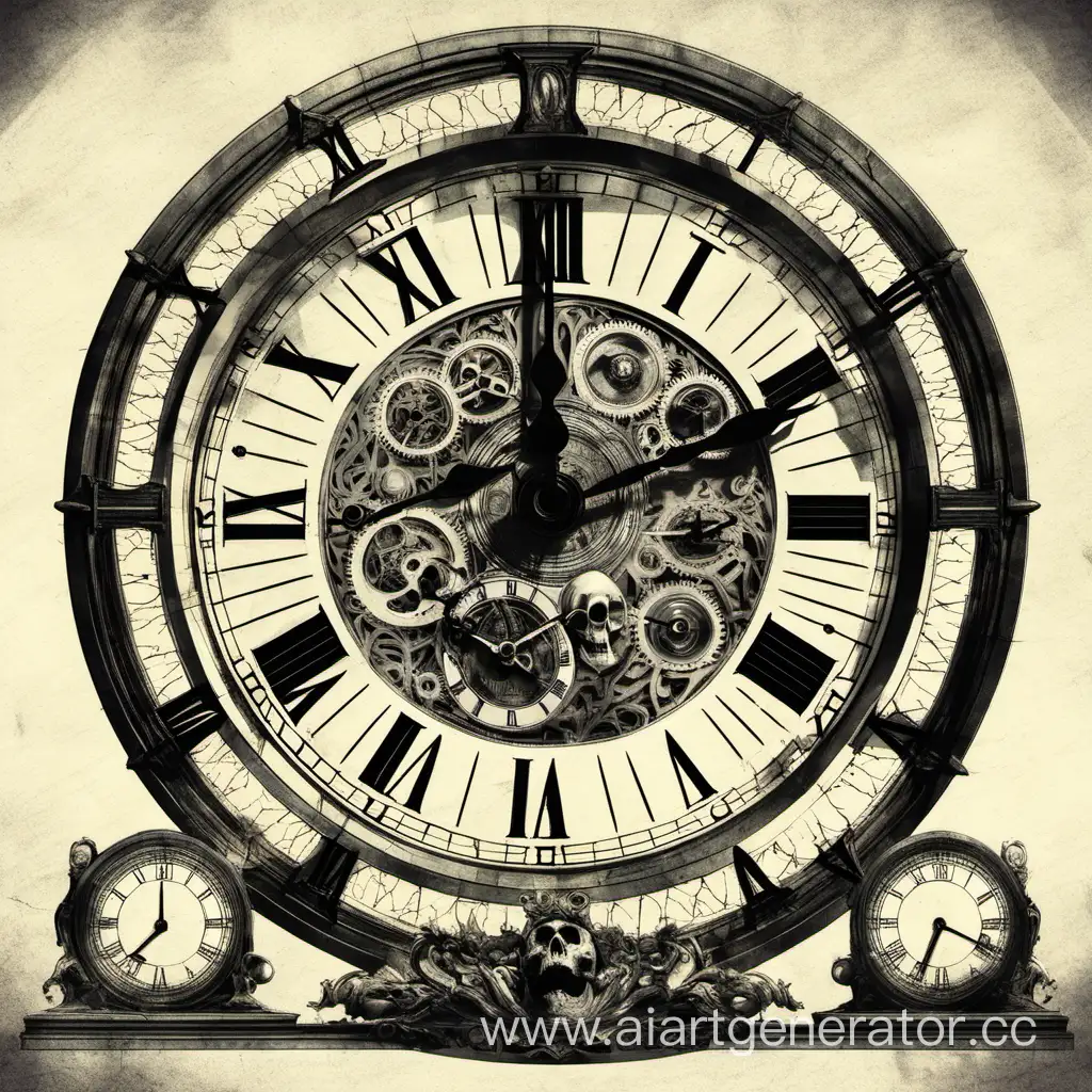 Ethereal-Timepiece-Unveiling-the-Mysteries-of-Mortality