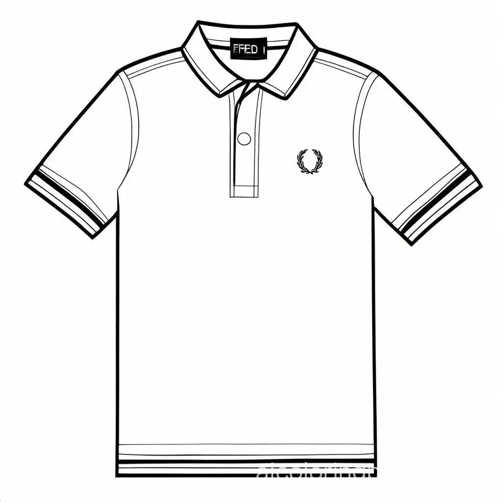 Simple Fred Perry Polo Shirt Coloring Page for Kids | AI Coloring Pages ...