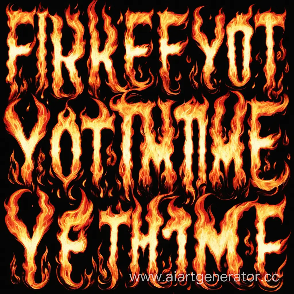 fire "YOT TETNME"fonts