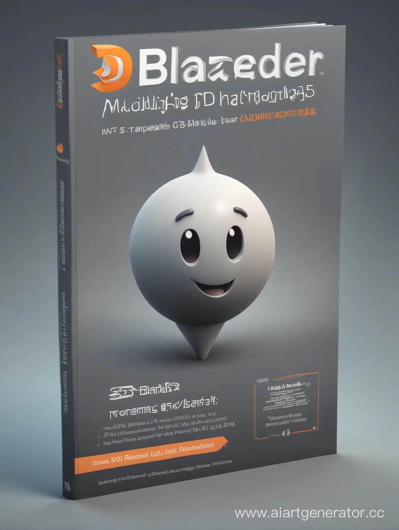 Обложка для учебника по трехмерному моделированию в Блендер 3.5
