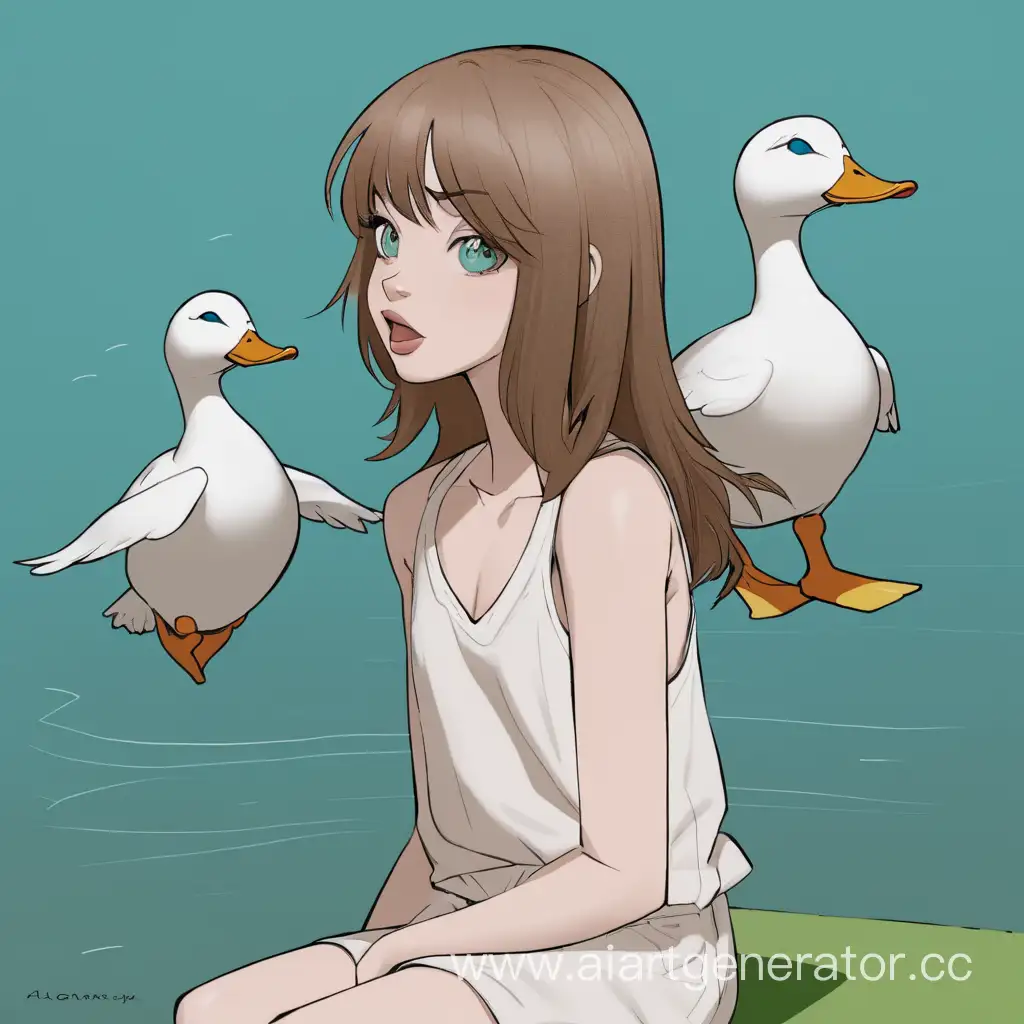 Adorable-Duck-Girl-Enjoying-a-Playful-Day-Outdoors
