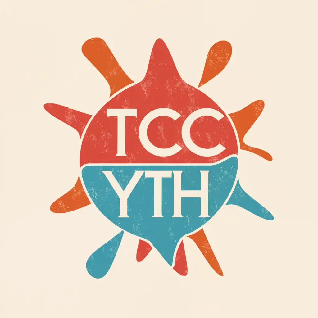 a logo design,with the text "TCC YTH", main symbol:Letters inside circle with fun and youthful font for a youth group,Moderate,clear background