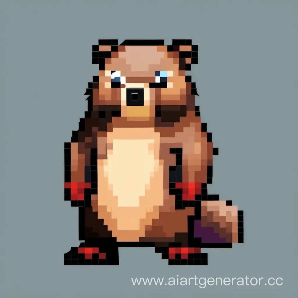 Serious-Pixel-Beaver-for-Computer-Game-Design