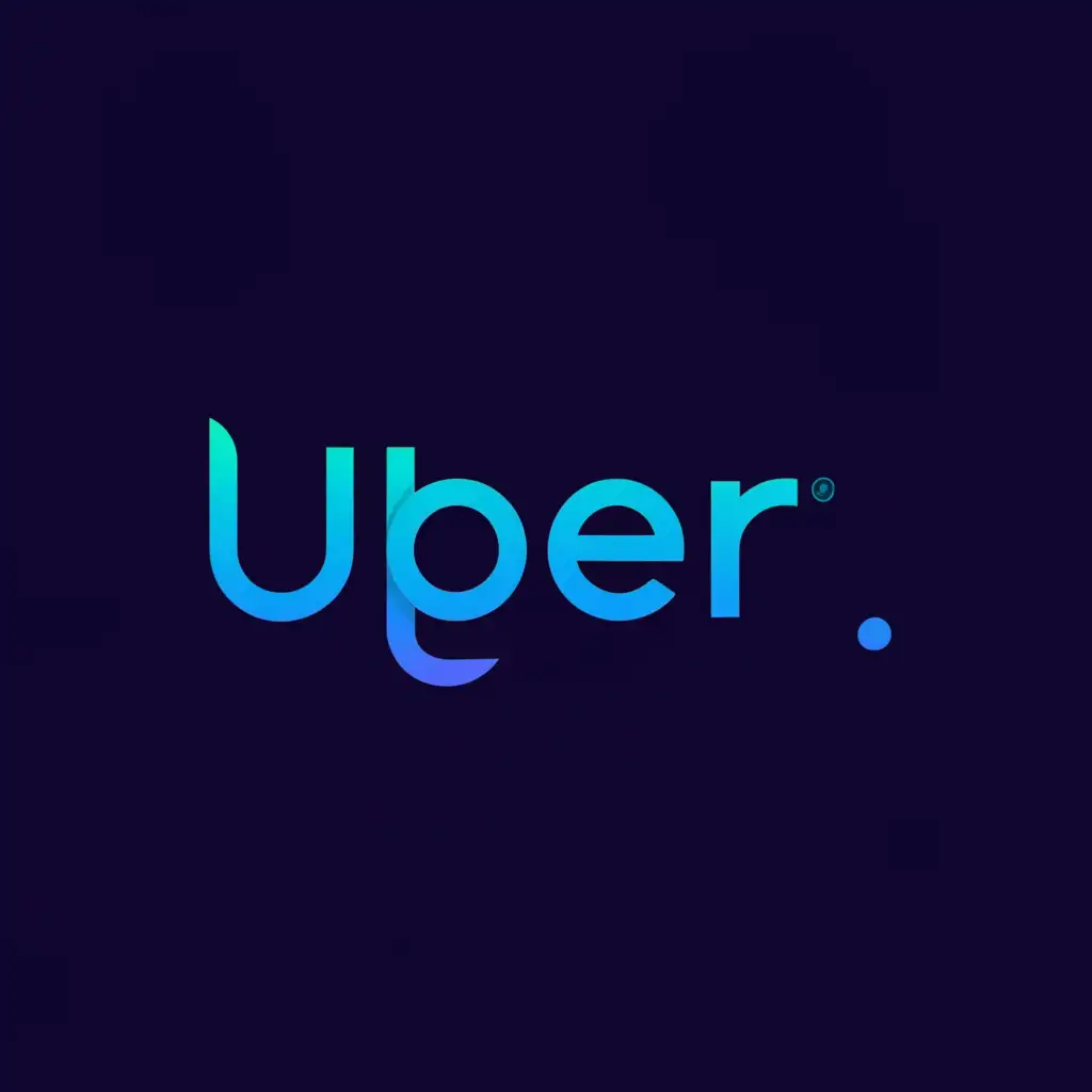 LOGO-Design-for-Uber-Futuristic-Electronic-Car-Symbol-on-Clean-Background