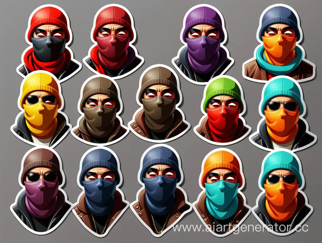 Colorful-Gangsters-and-Bandits-Sticker-Pack