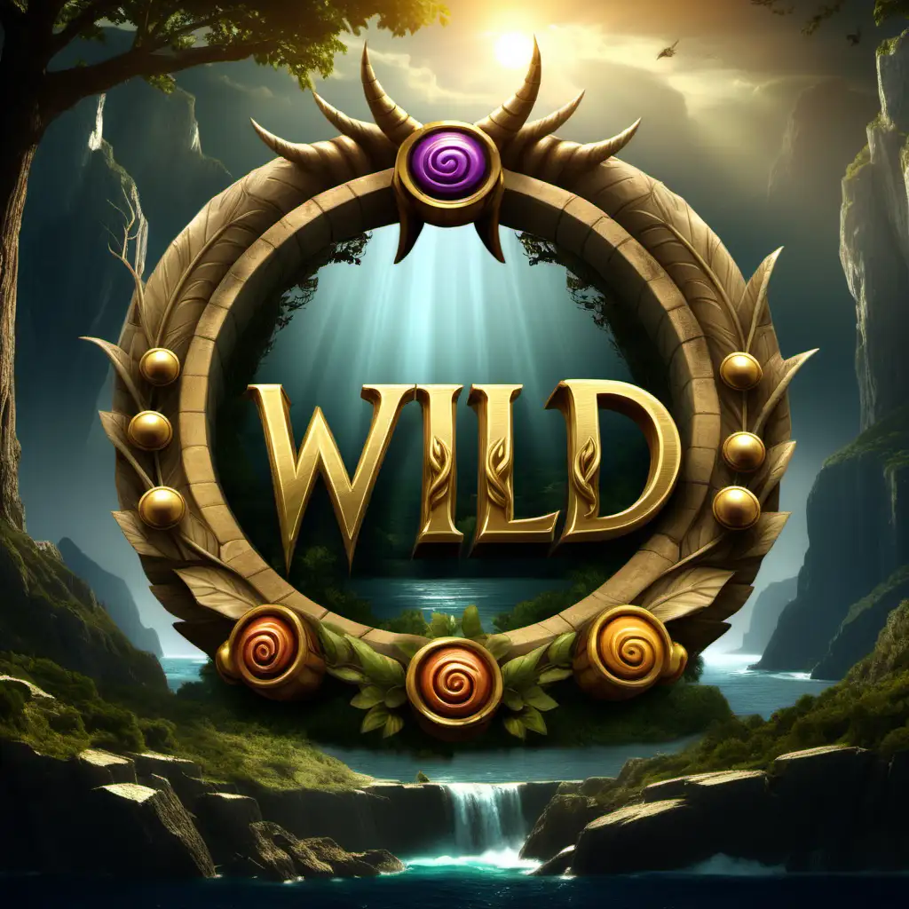 Greek Mythology Horn of Plenty 2D Slot Game with WILD Symbol