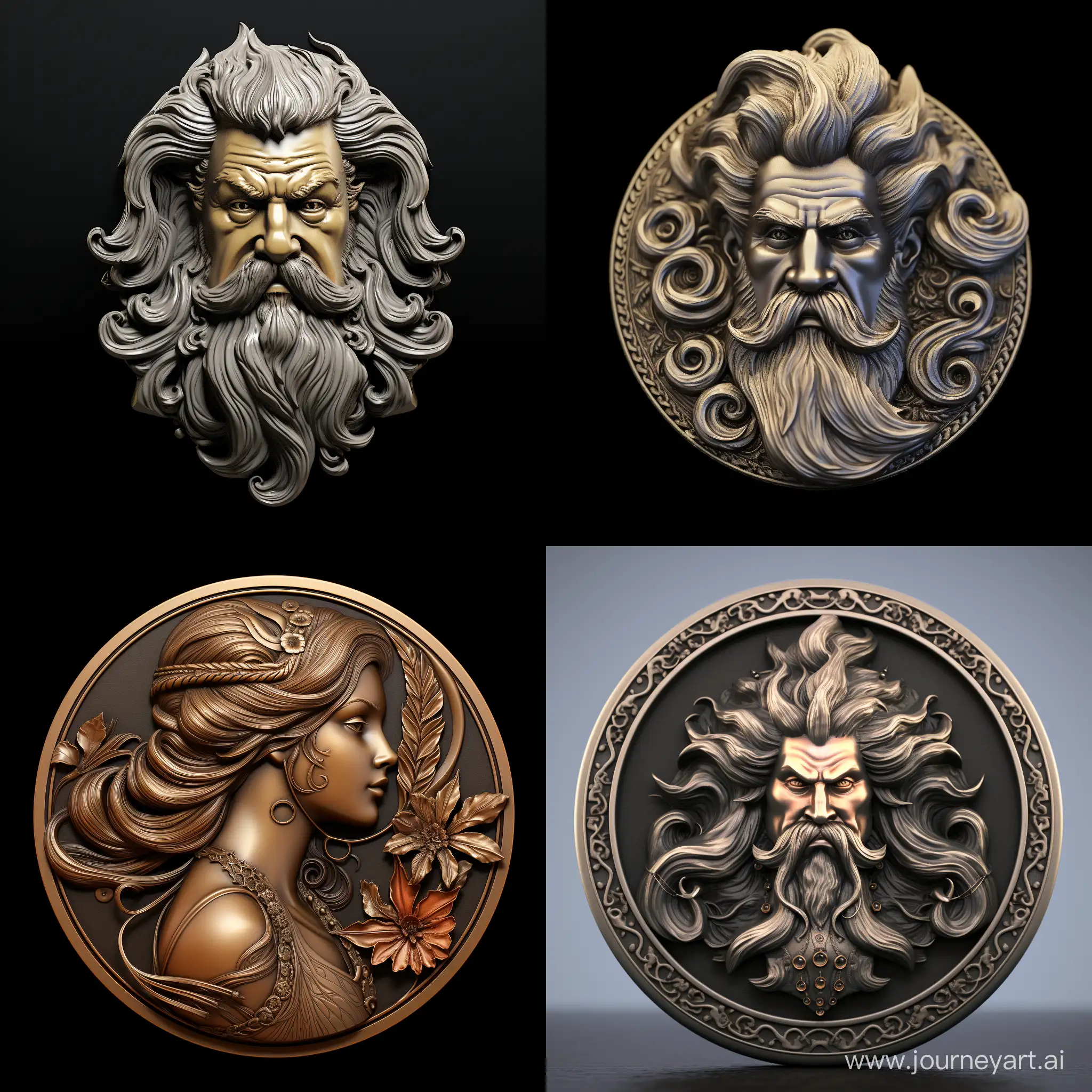 Exquisite-3D-Sculptures-Intricately-Designed-Coins-Faces-Bodies-and-Jewelry-Models