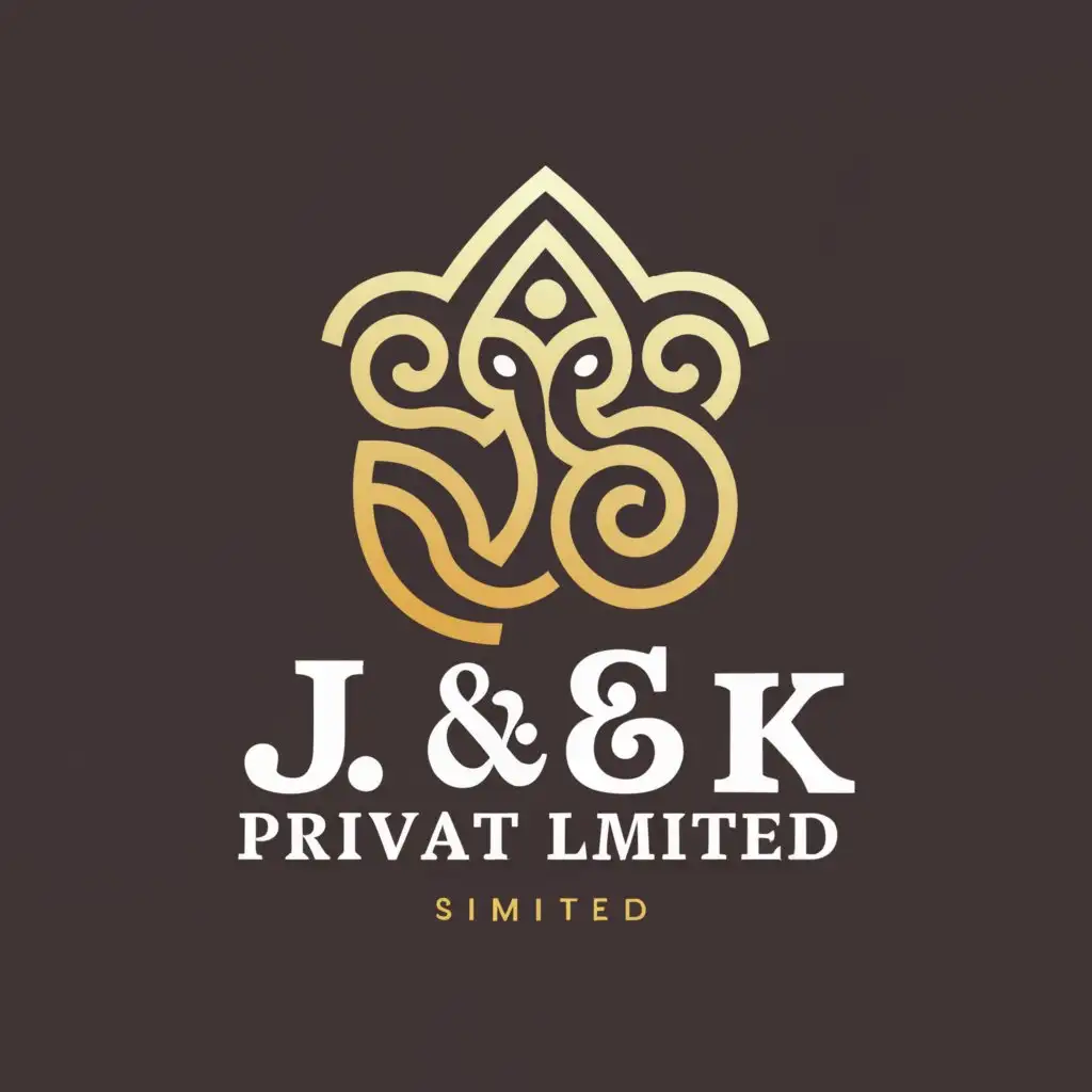 a logo design,with the text "j & k private limited", main symbol:ganesh,Moderate,clear background