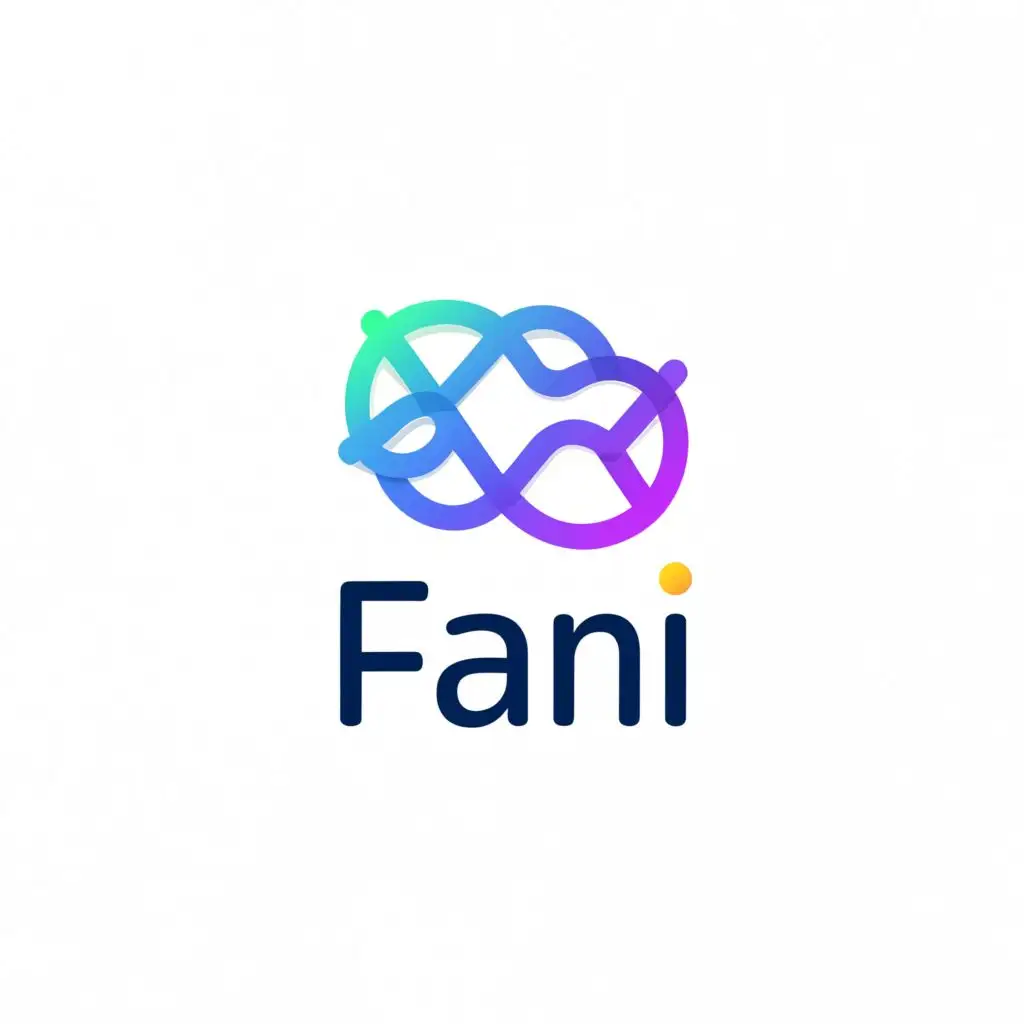 a logo design,with the text "FANI", main symbol:brain
,Minimalistic,be used in Technology industry,clear background