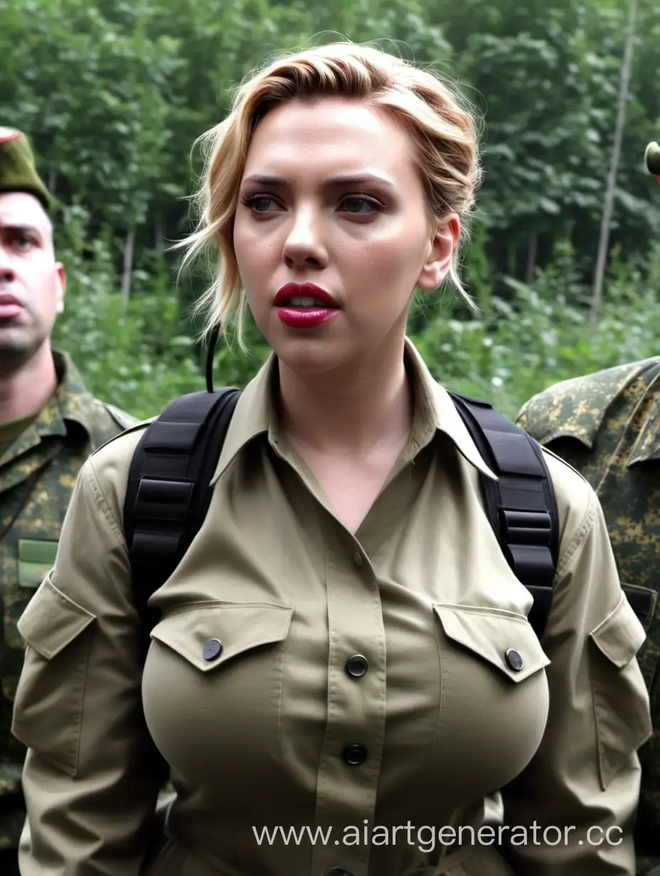 Scarlett-Johansson-Busty-Ukrainian-Army-Kyiv-Portrait