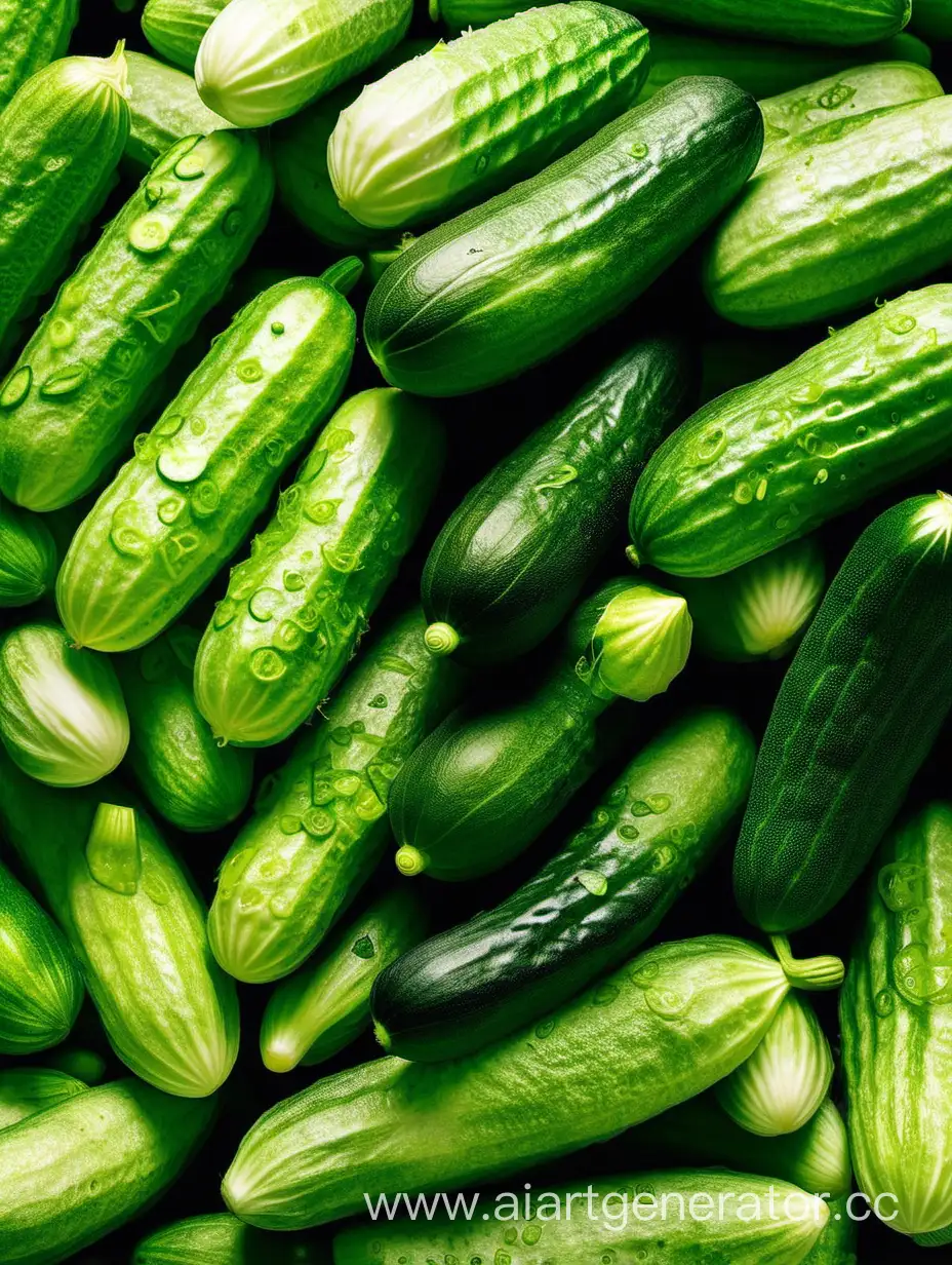 Cascading-Cucumbers-Fresh-Produce-Shower